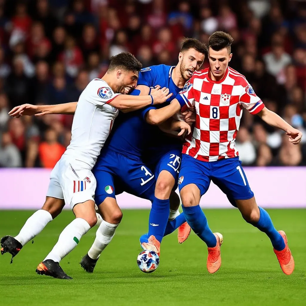 Croatia và Italia đối đầu nảy lửa