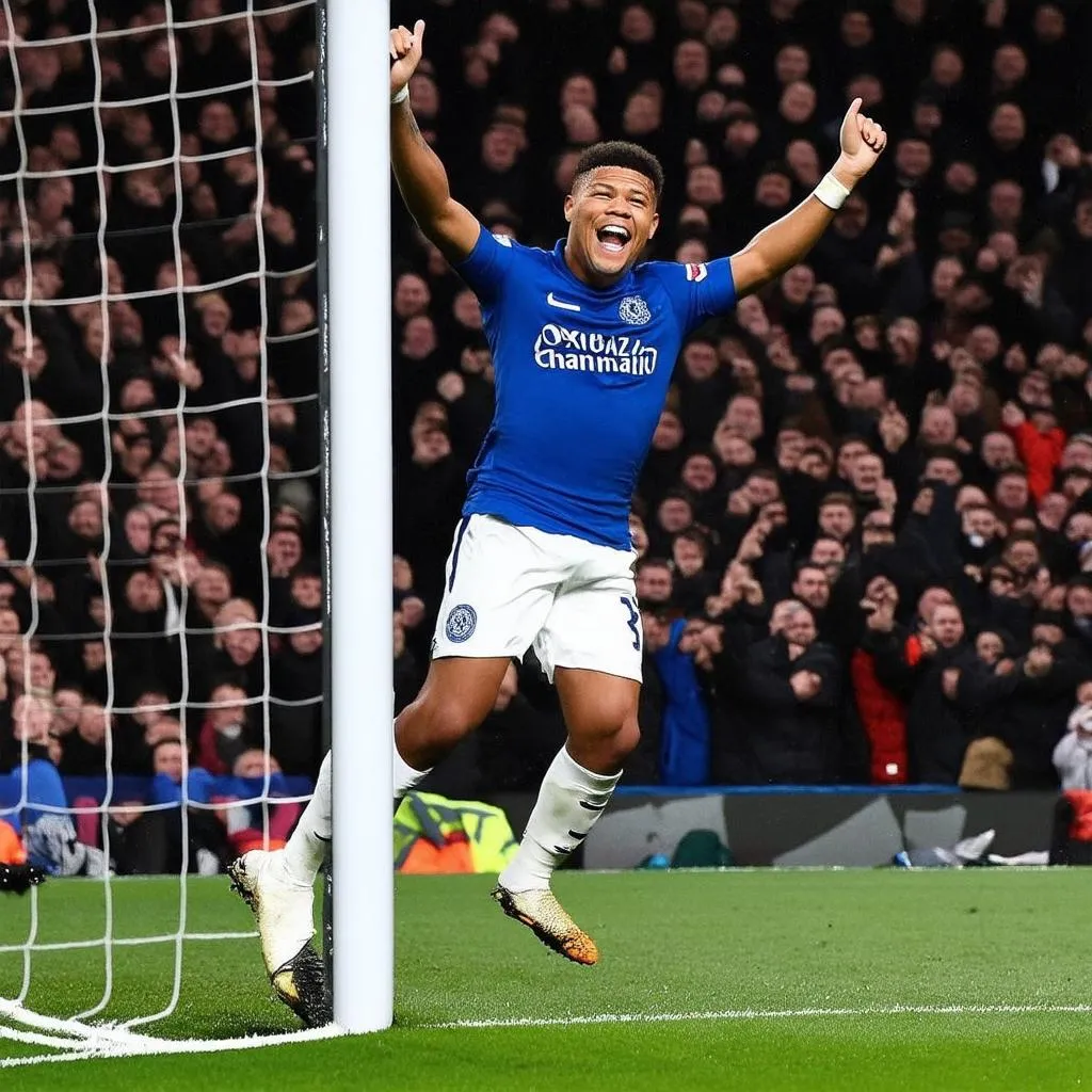 Alex Oxlade-Chamberlain Celebration