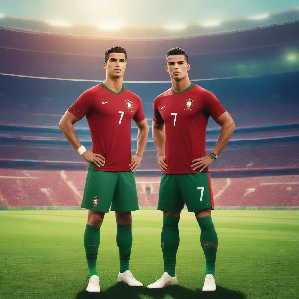 Andre Silva và Cristiano Ronaldo