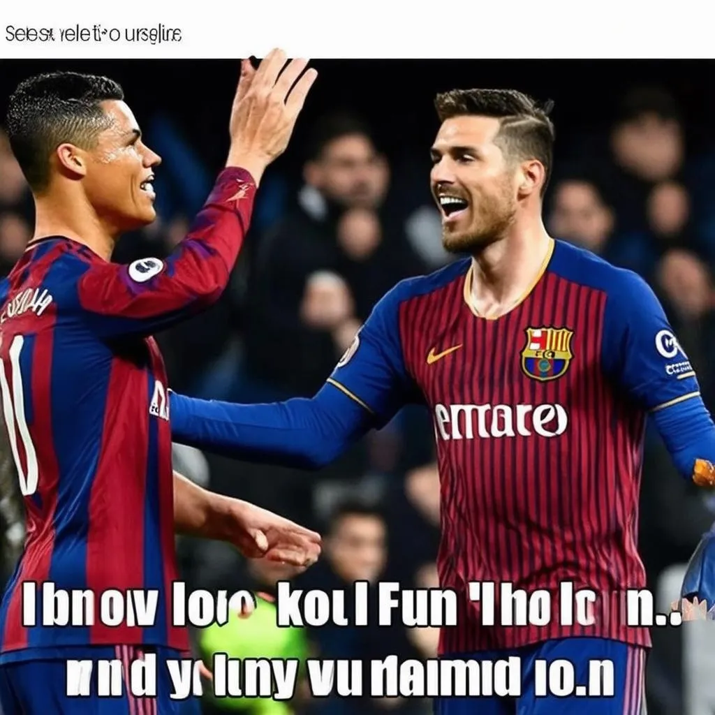 ảnh chế ronaldo messi