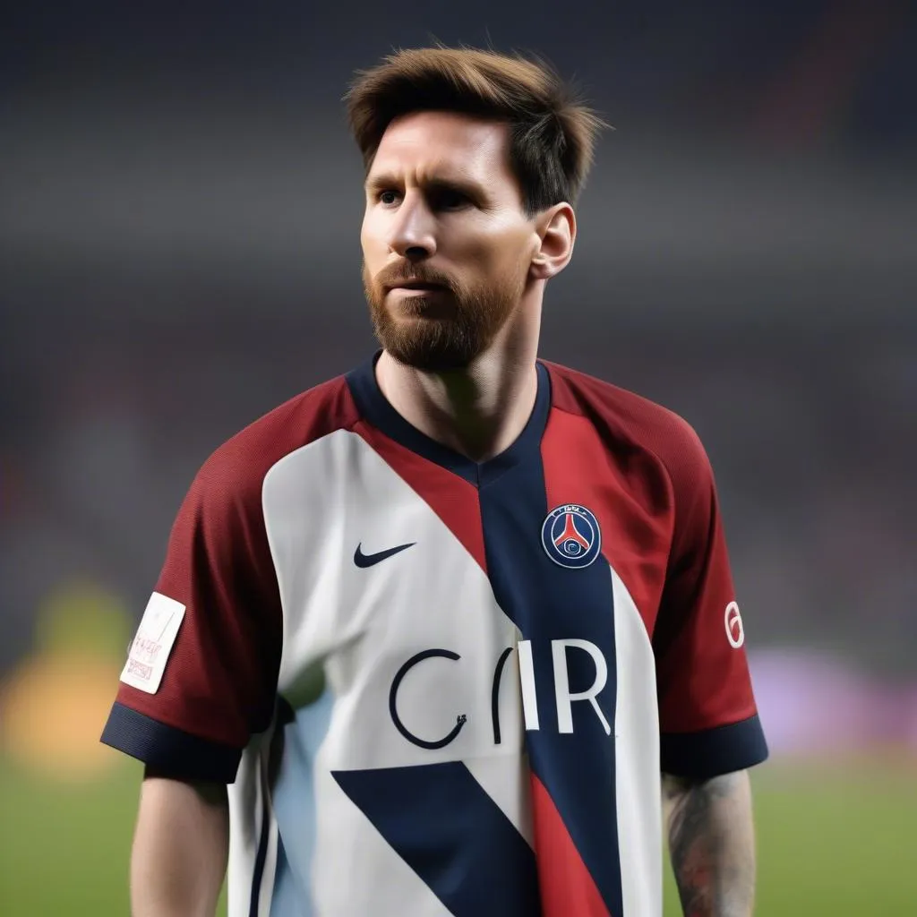 Messi với áo PSG