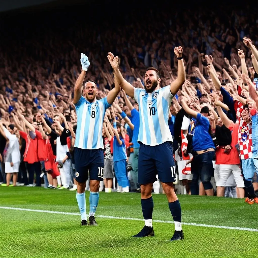 Trận đấu Argentina vs Croatia