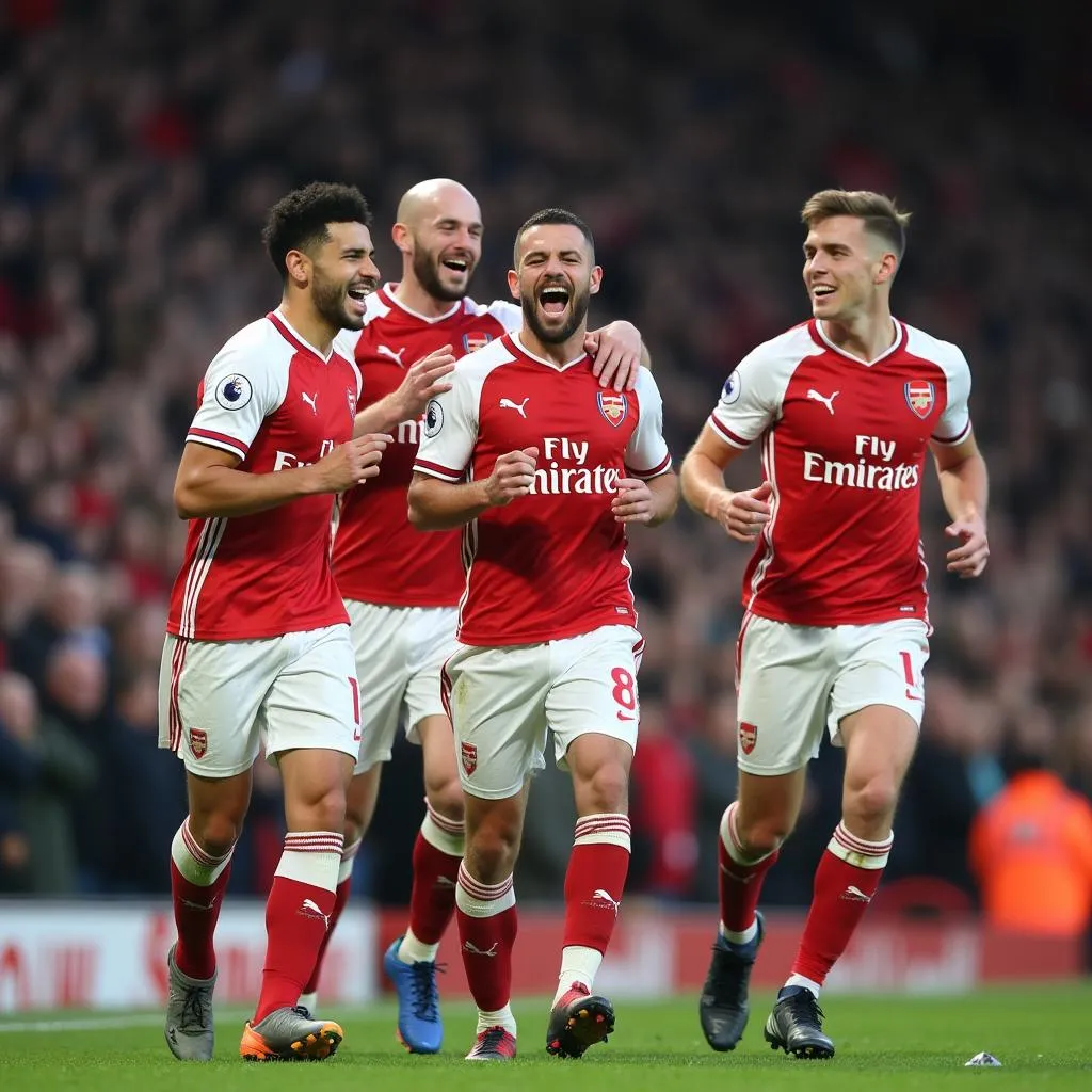 Arsenal thăng hoa Ngoại hạng Anh