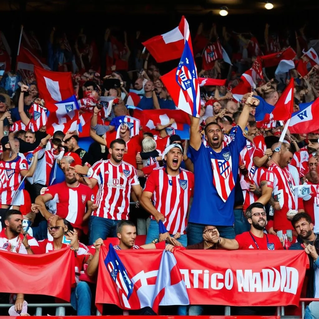 cổ động viên atletico madrid