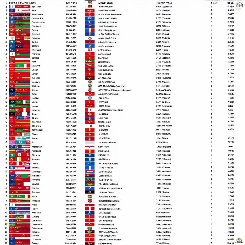 Bảng cập nhật FIFA