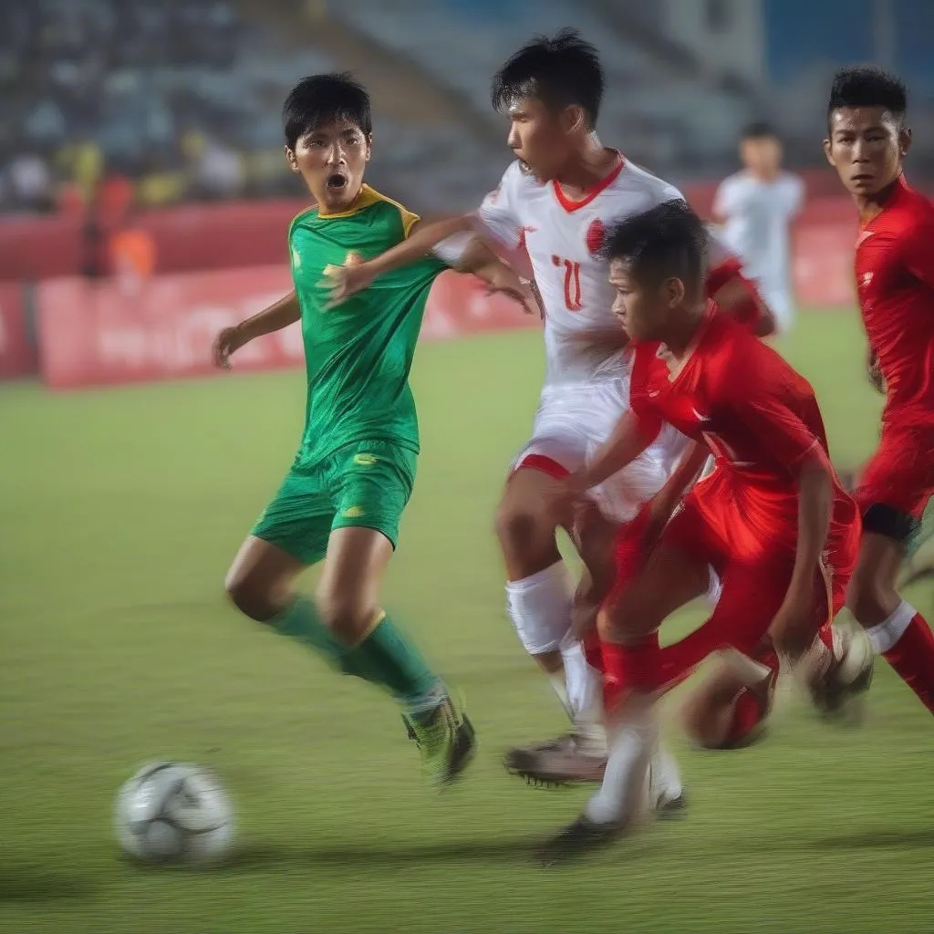 bán kết u18 đông nam á myanmar indonesia