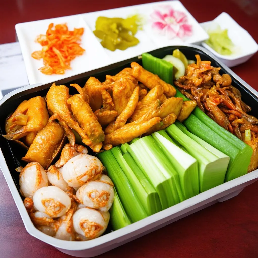 Bento Thái dưa chua