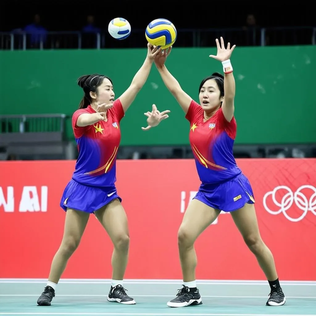 Các cô gái Việt Nam thi đấu đầy nỗ lực tại Olympic