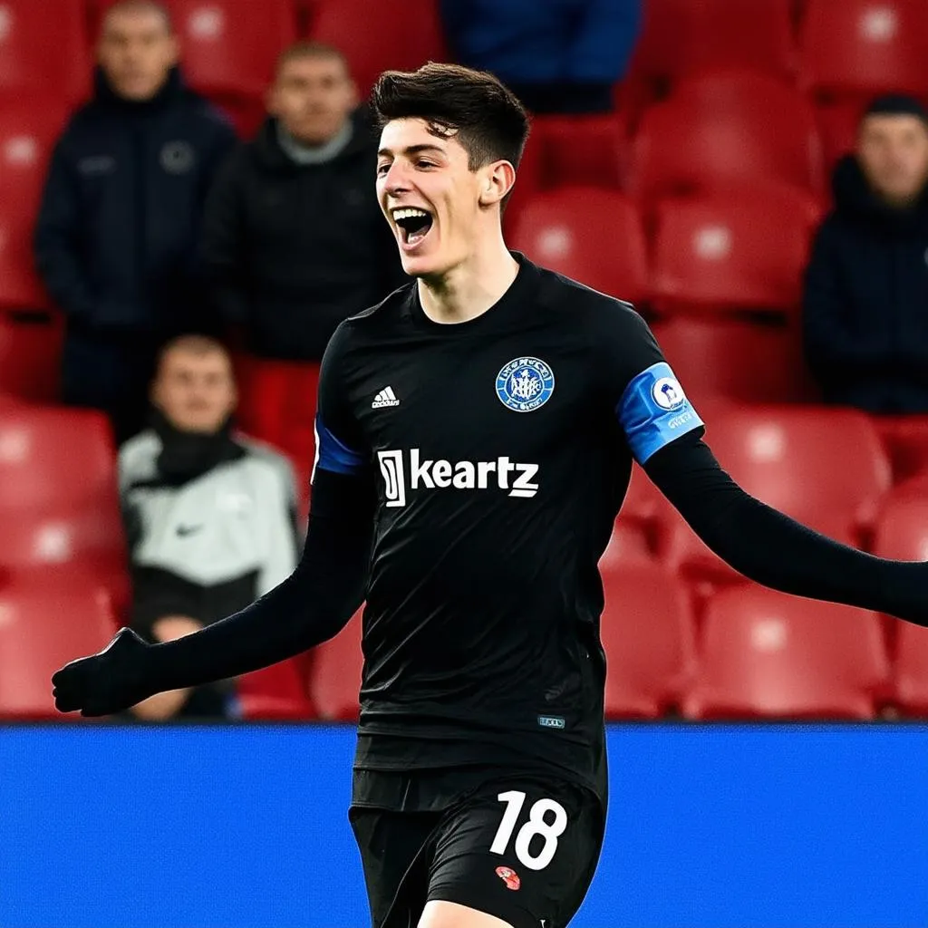 Kai Havertz ghi bàn