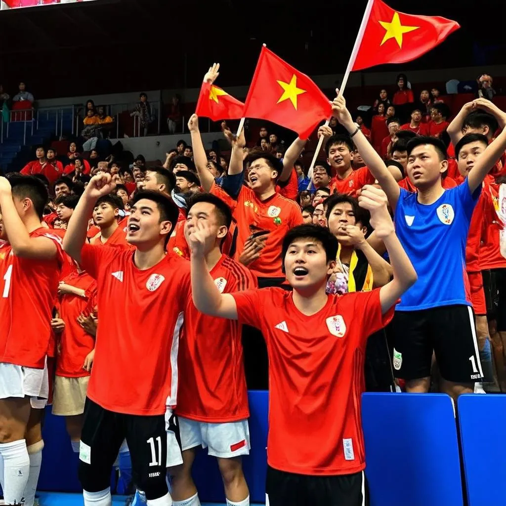 Cổ vũ đội tuyển Futsal nam Việt Nam