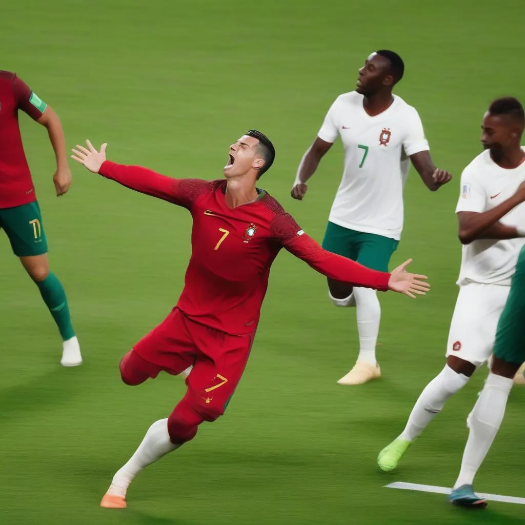 Ronaldo ghi bàn World Cup 2022