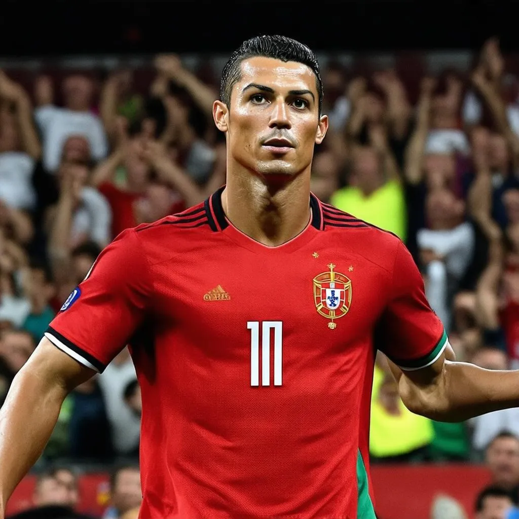 Cristiano Ronaldo khoác áo Bồ Đào Nha