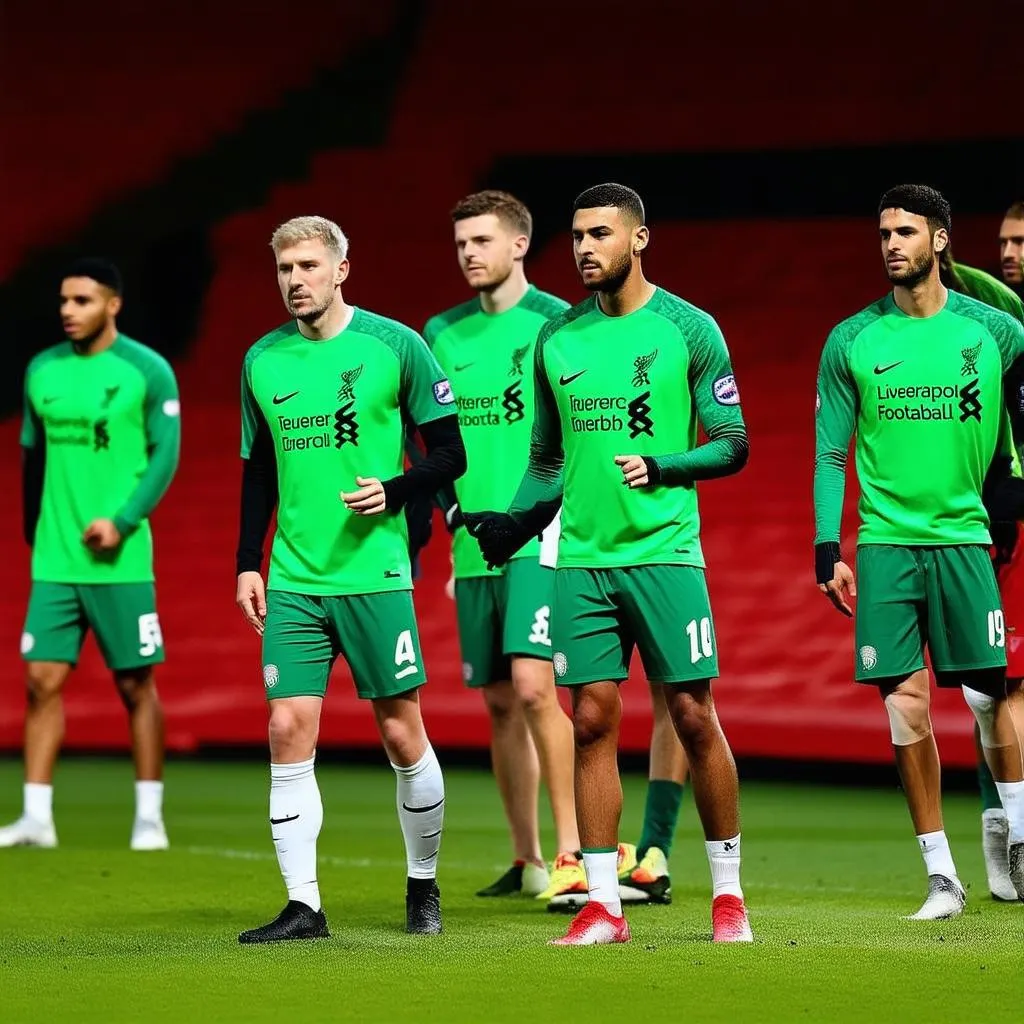 Cầu thủ Liverpool mặc áo sân khách 2020