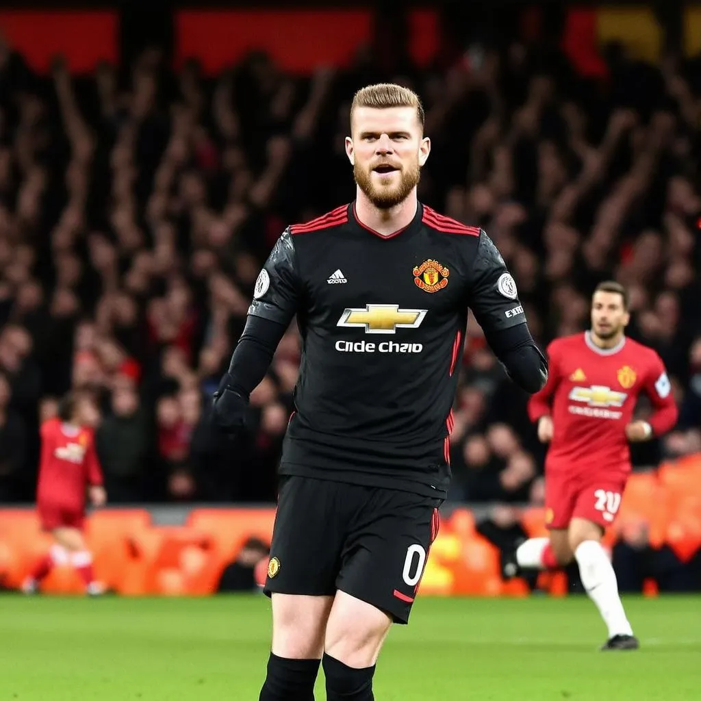 De Gea trong một trận đấu lớn