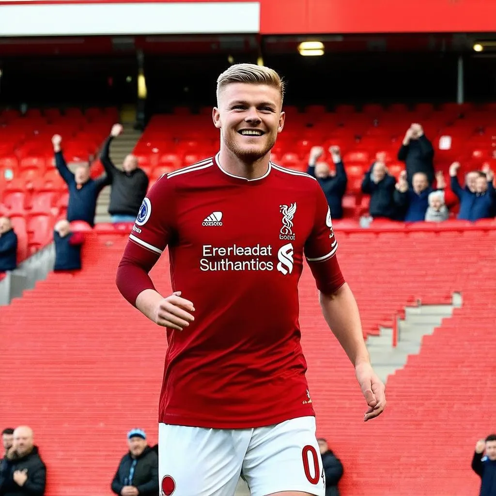 De Ligt trong màu áo Liverpool