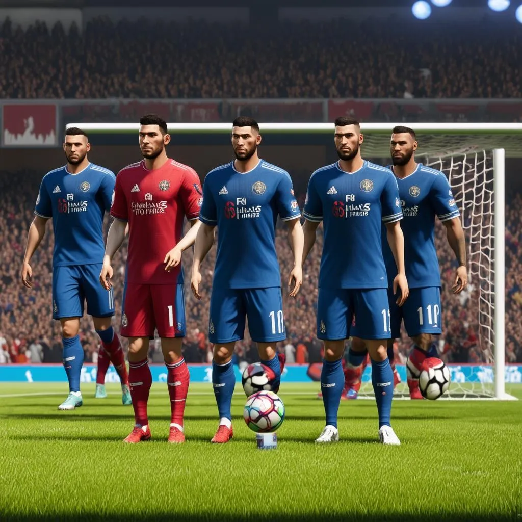 đội hình fifa 4 chơi game