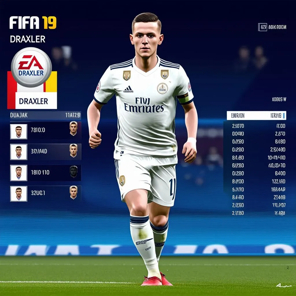 Draxler FIFA 19 trong game