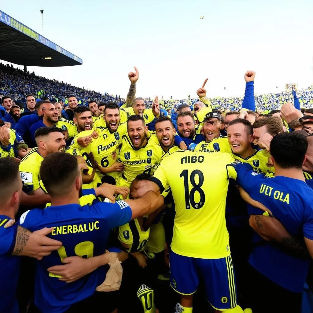 Fenerbahçe victory celebration