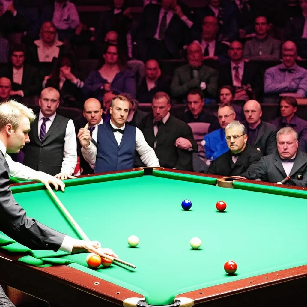 Giải đấu Snooker chuyên nghiệp với đông đảo khán giả theo dõi