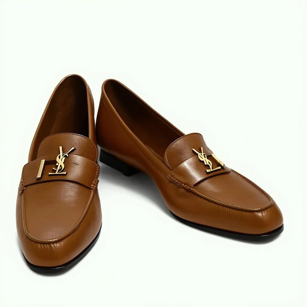 Giày Saint Laurent Nam Loafer Nâu