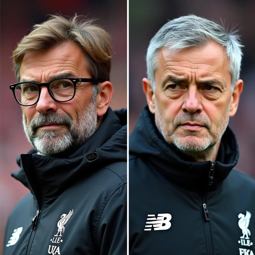 HLV Klopp và HLV Mourinho