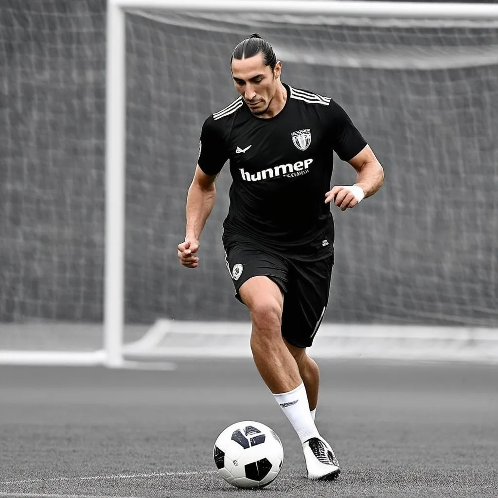 Ibrahimovic tập luyện