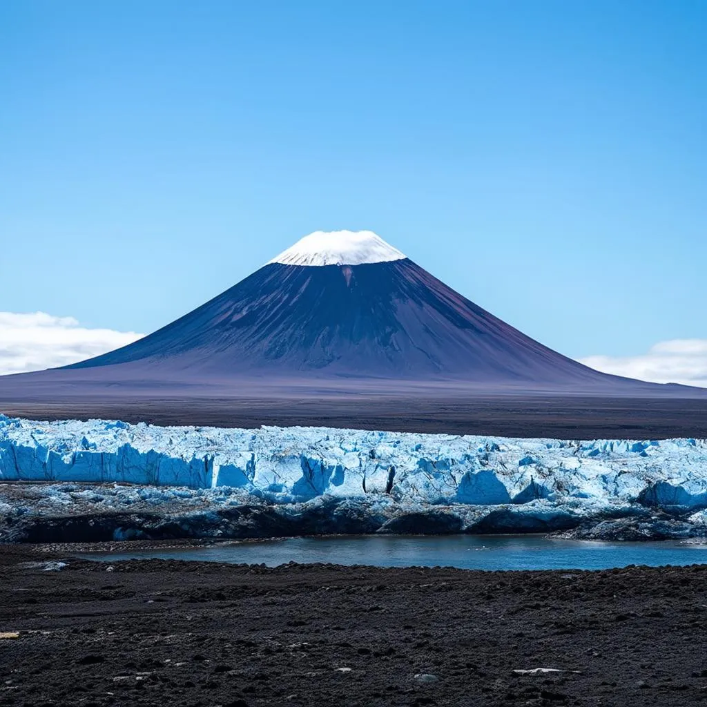 Núi lửa và sông băng Iceland