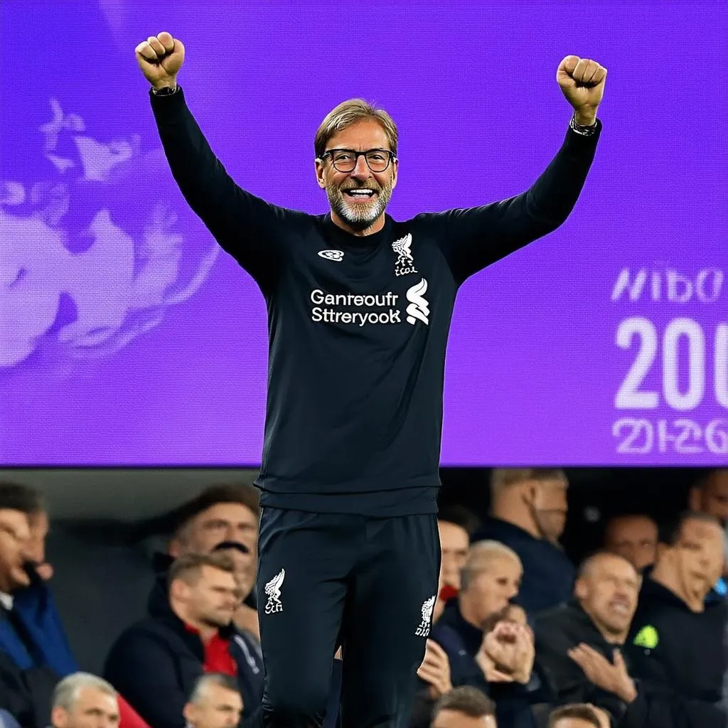 Jurgen Klopp celebrate victory