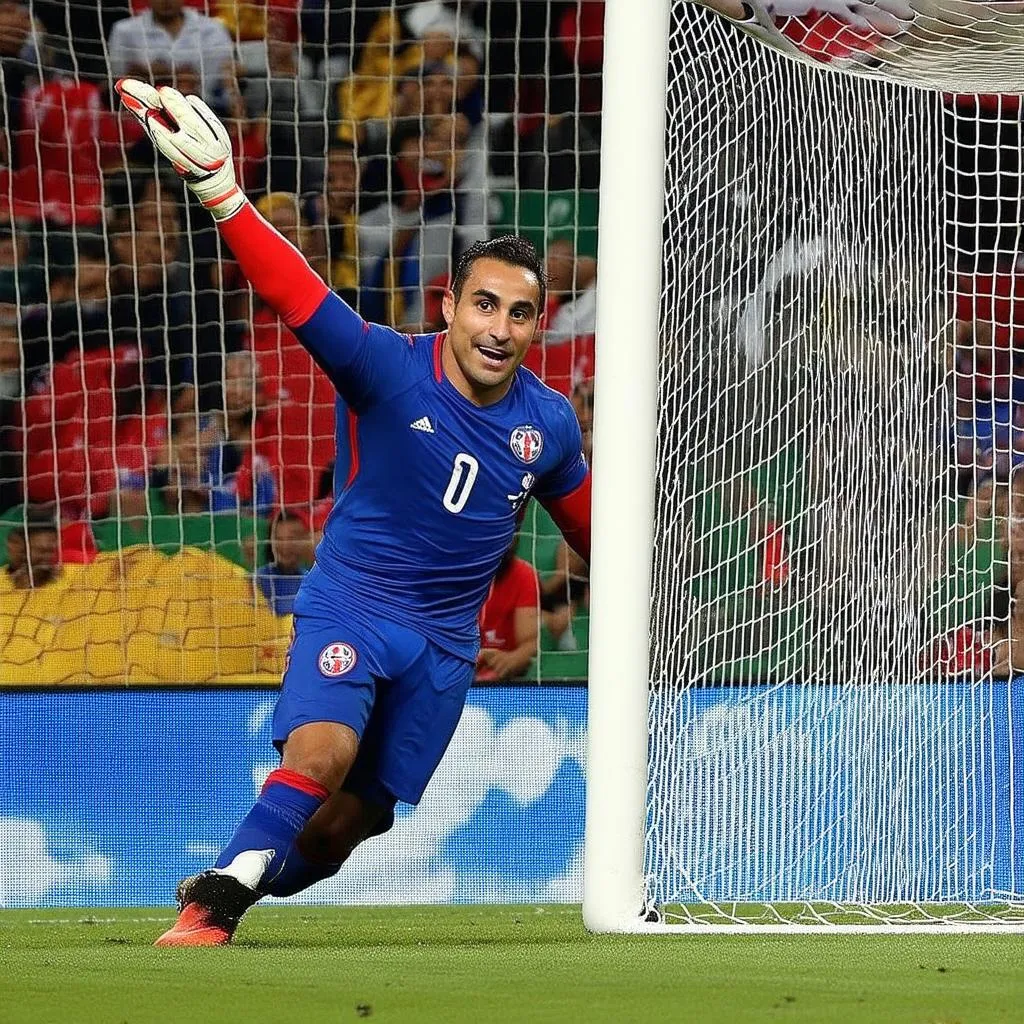 Thủ môn Keylor Navas của Costa Rica