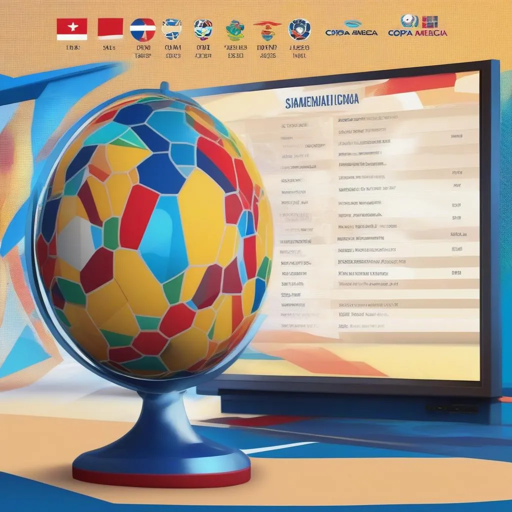 Lịch phát sóng copa america 2021