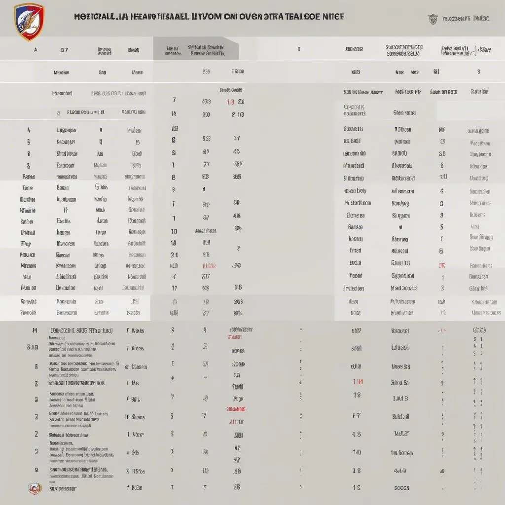 Lịch sử đối đầu Lyon vs Nice