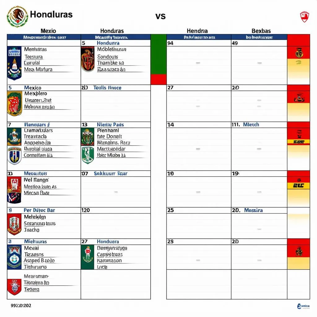 Lịch Thi Đấu Mexico vs Honduras: Cập Nhật Thông Tin Mới Nhất