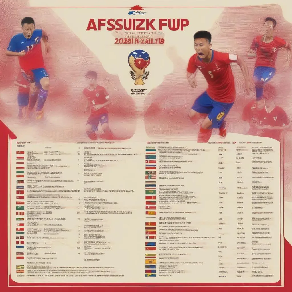 Lịch thi đấu AFF Suzuki Cup 2018