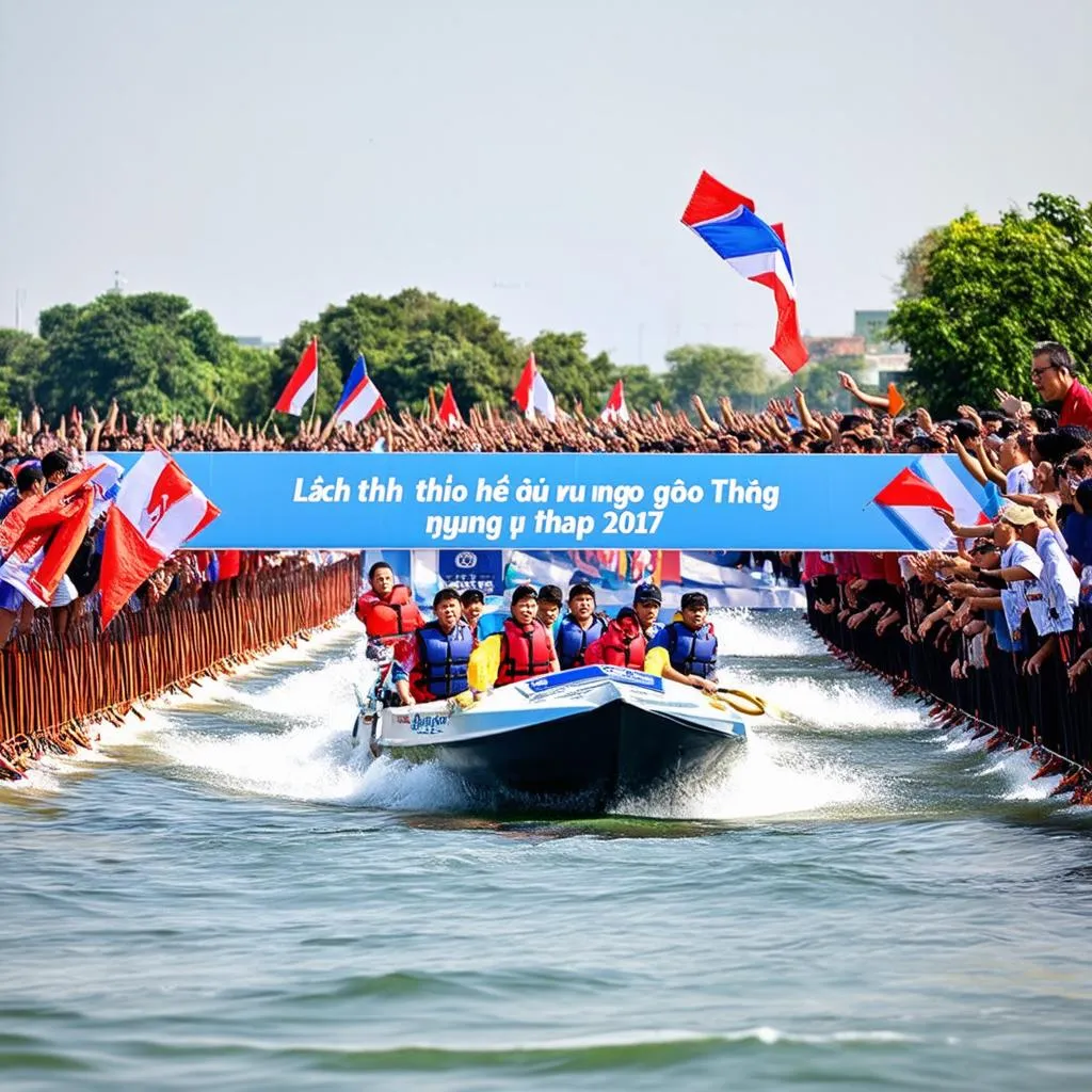 Lịch thi đấu đua ghe ngo Đồng Tháp 2017