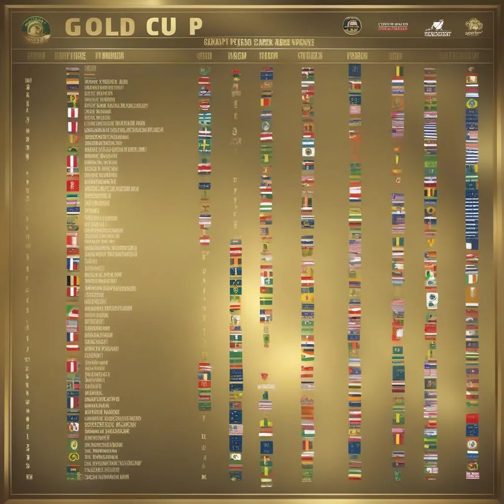 Lịch thi đấu Gold Cup