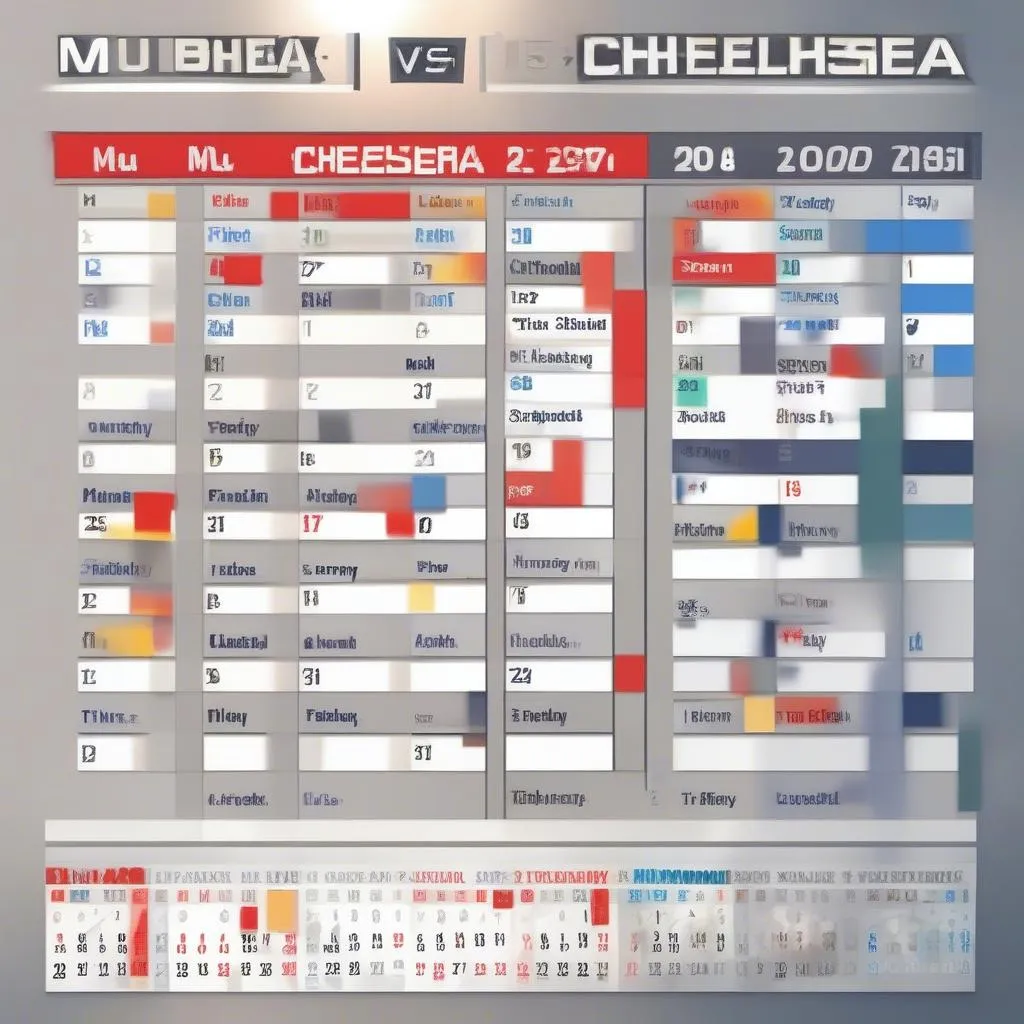 lich thi dau MU vs Chelsea