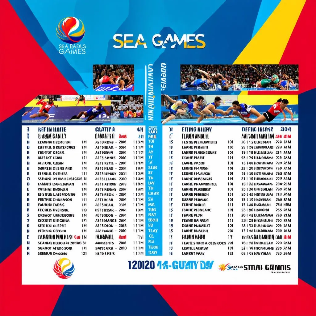 Lịch thi đấu Sea Games