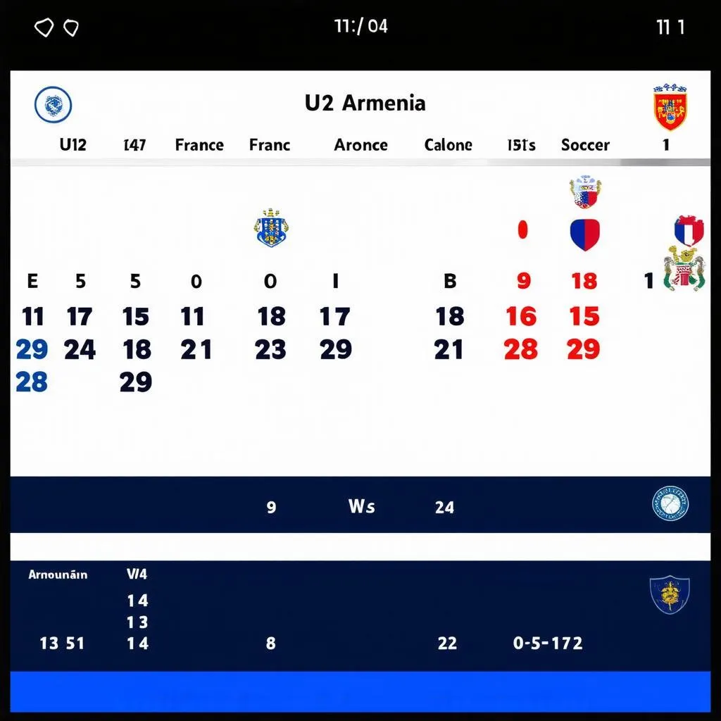 Lịch thi đấu trận đấu giữa U21 Pháp và U21 Armenia
