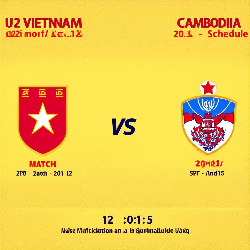 Lịch thi đấu u22 việt nam vs campuchia