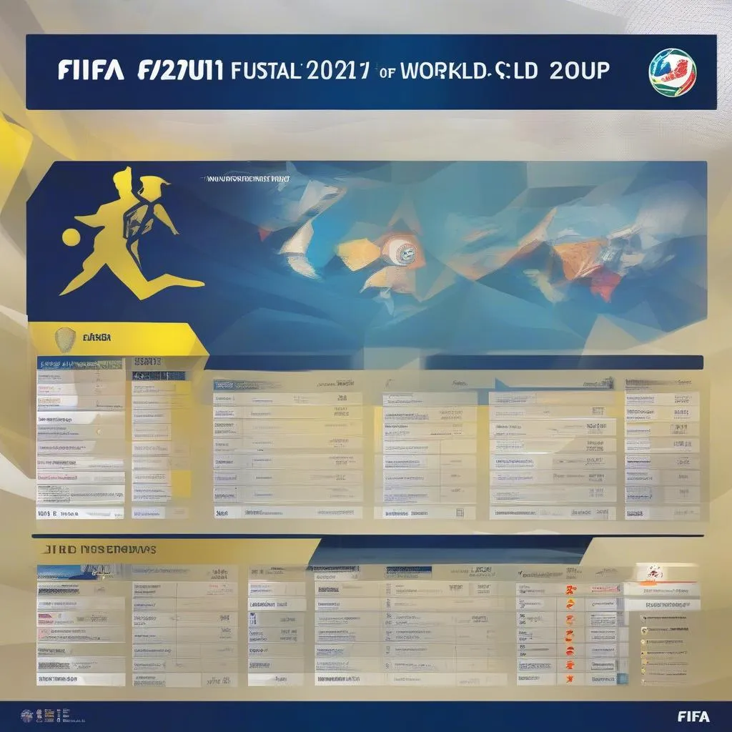 Lịch thi đấu VCK Futsal World Cup 2021