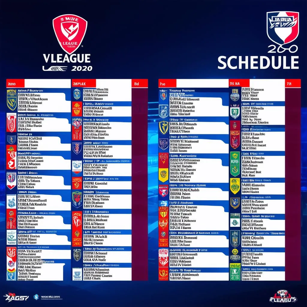 Lịch thi đấu V.League 2020