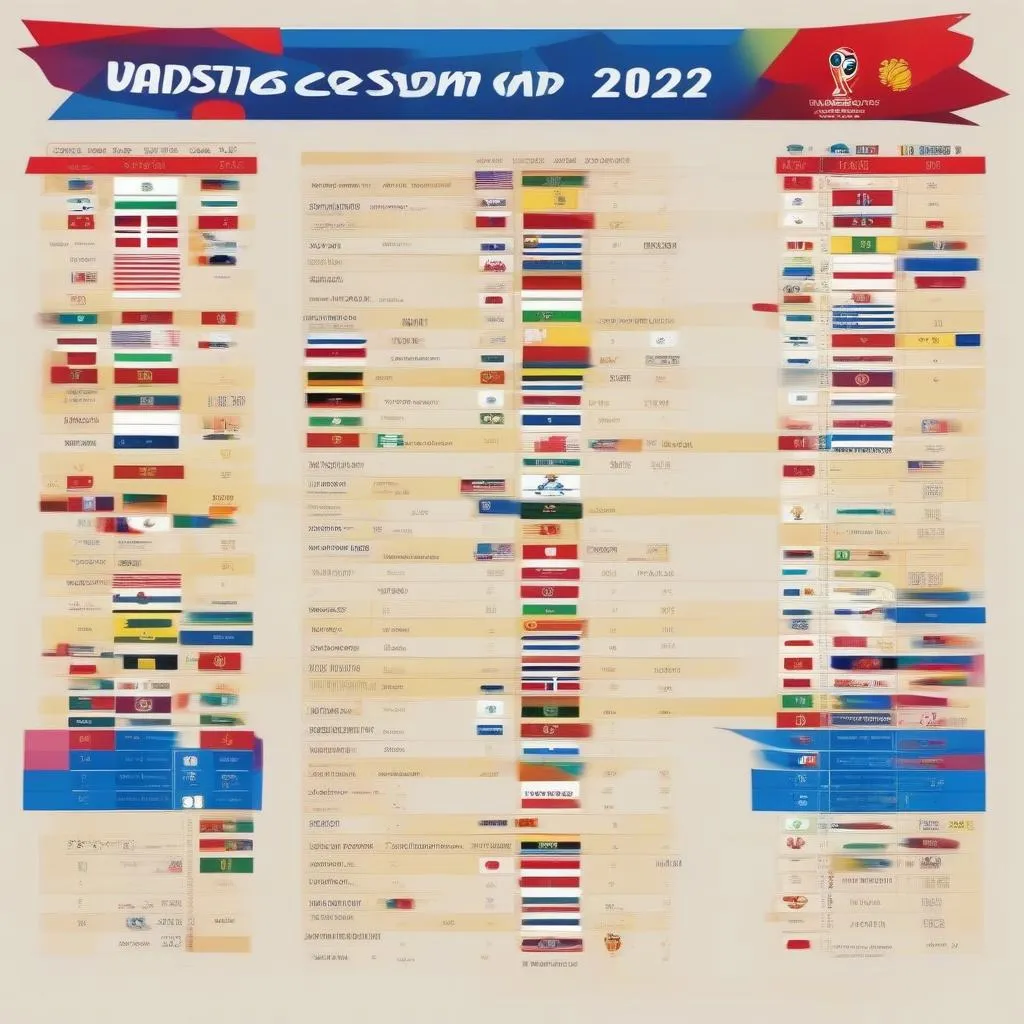 Lịch thi đấu World Cup 2022