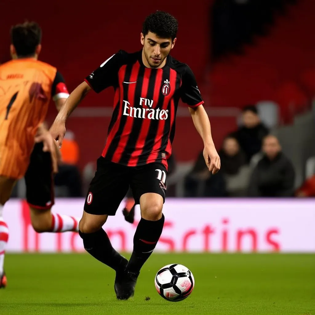 Lucas Paquetá thi đấu cho AC Milan