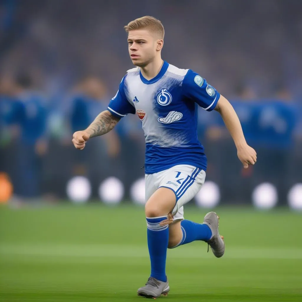 Max Meyer trong màu áo Schalke 04