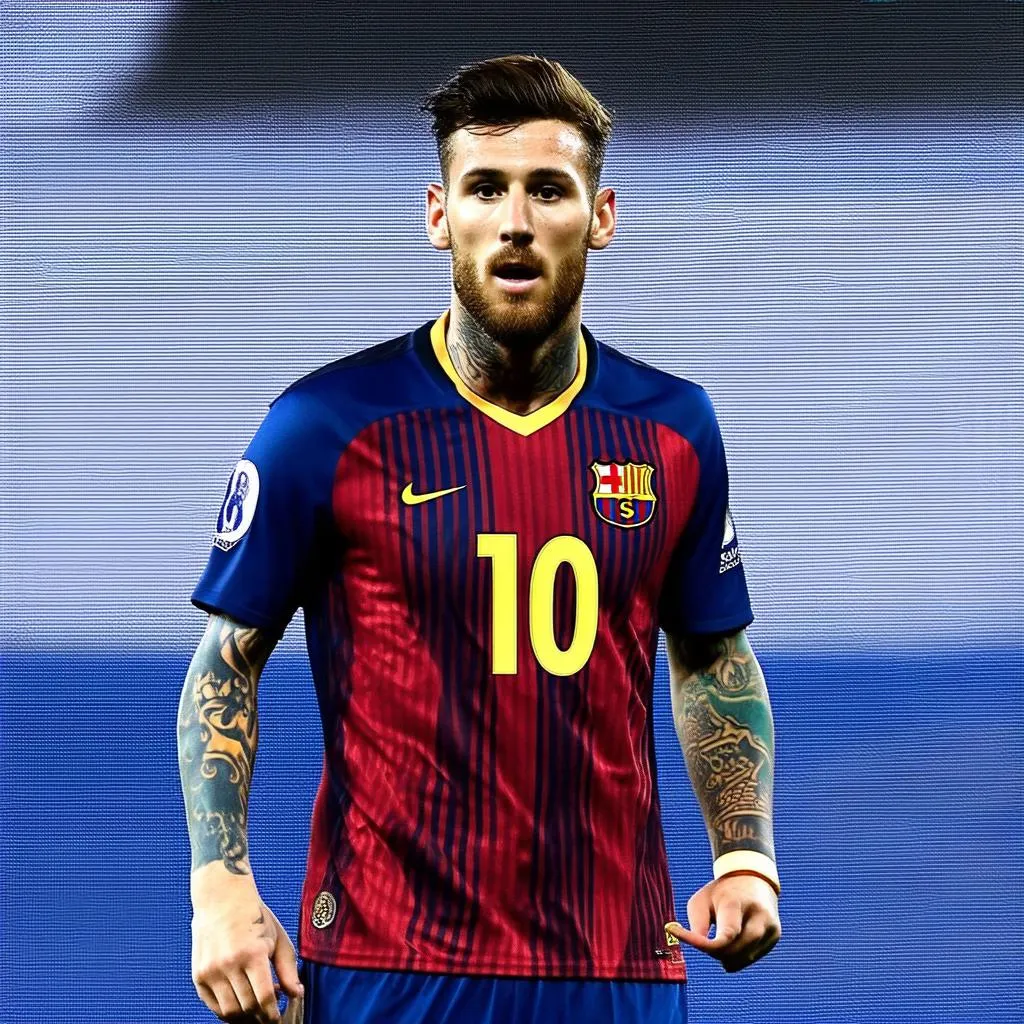 hình xăm messi