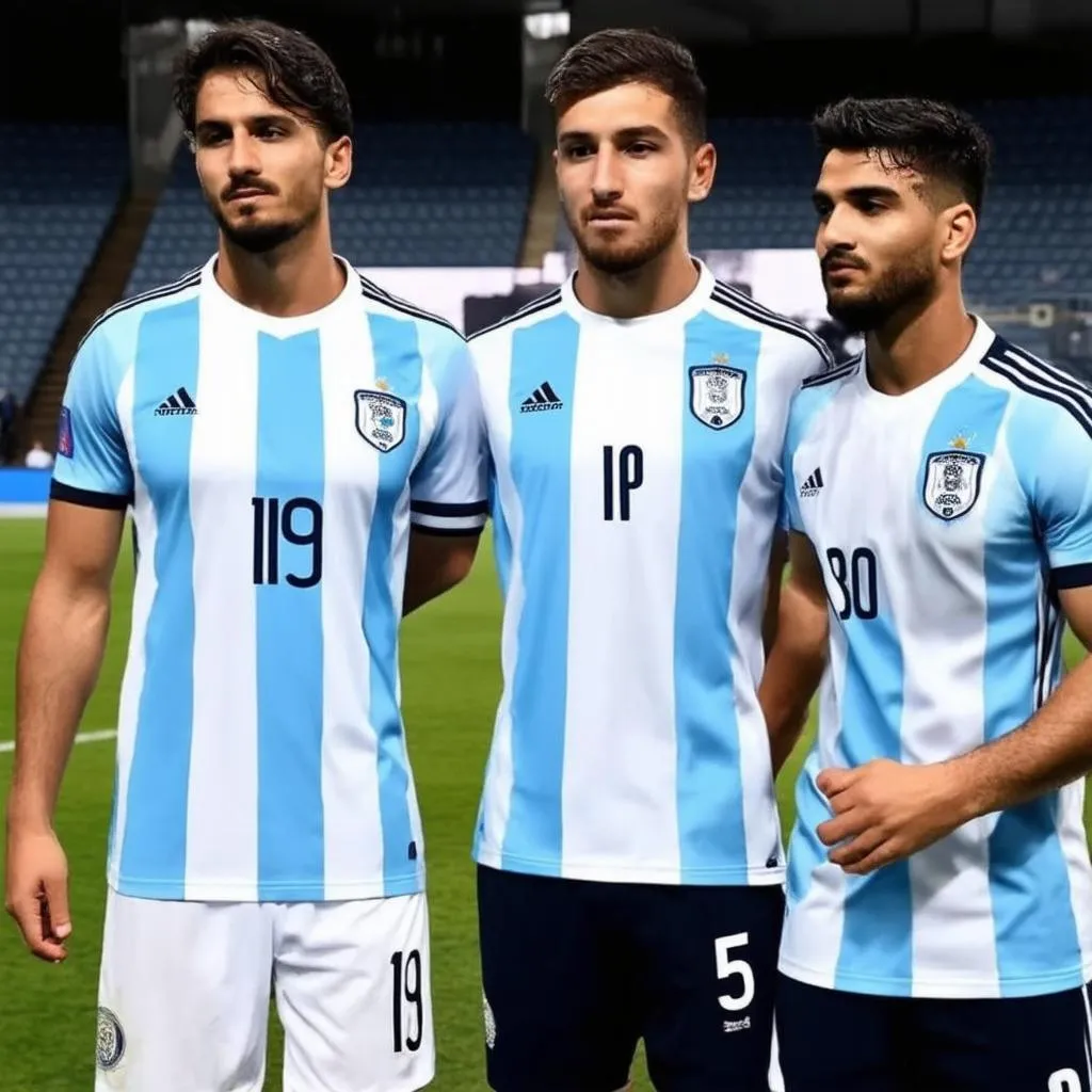 cầu thủ argentina mặc áo 2018