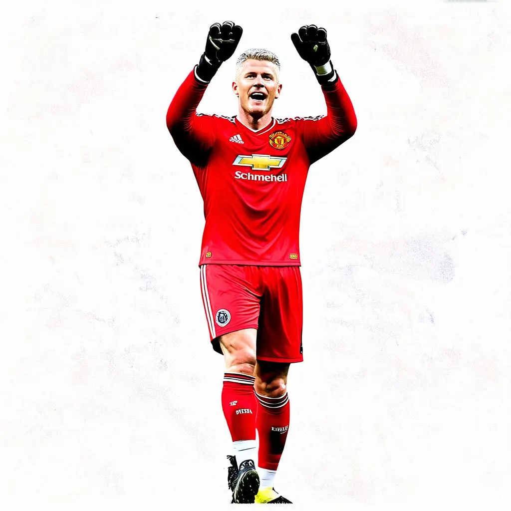 Peter Schmeichel thi đấu cho Manchester United