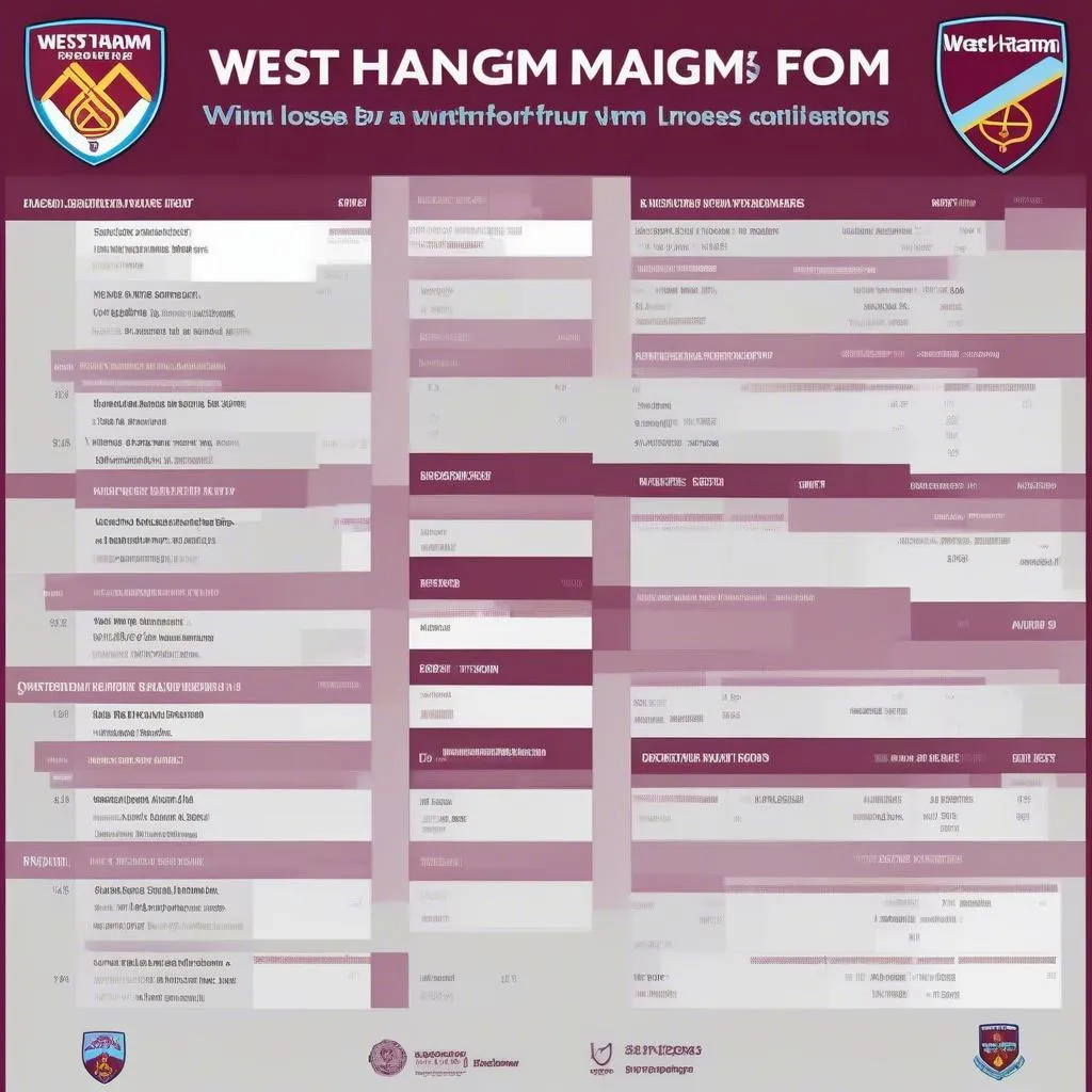 Phong độ West Ham