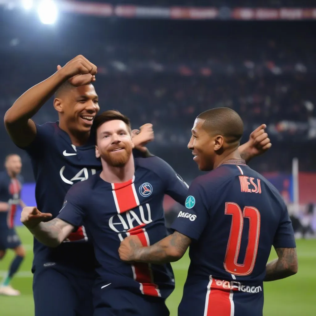 PSG Mbappe Messi