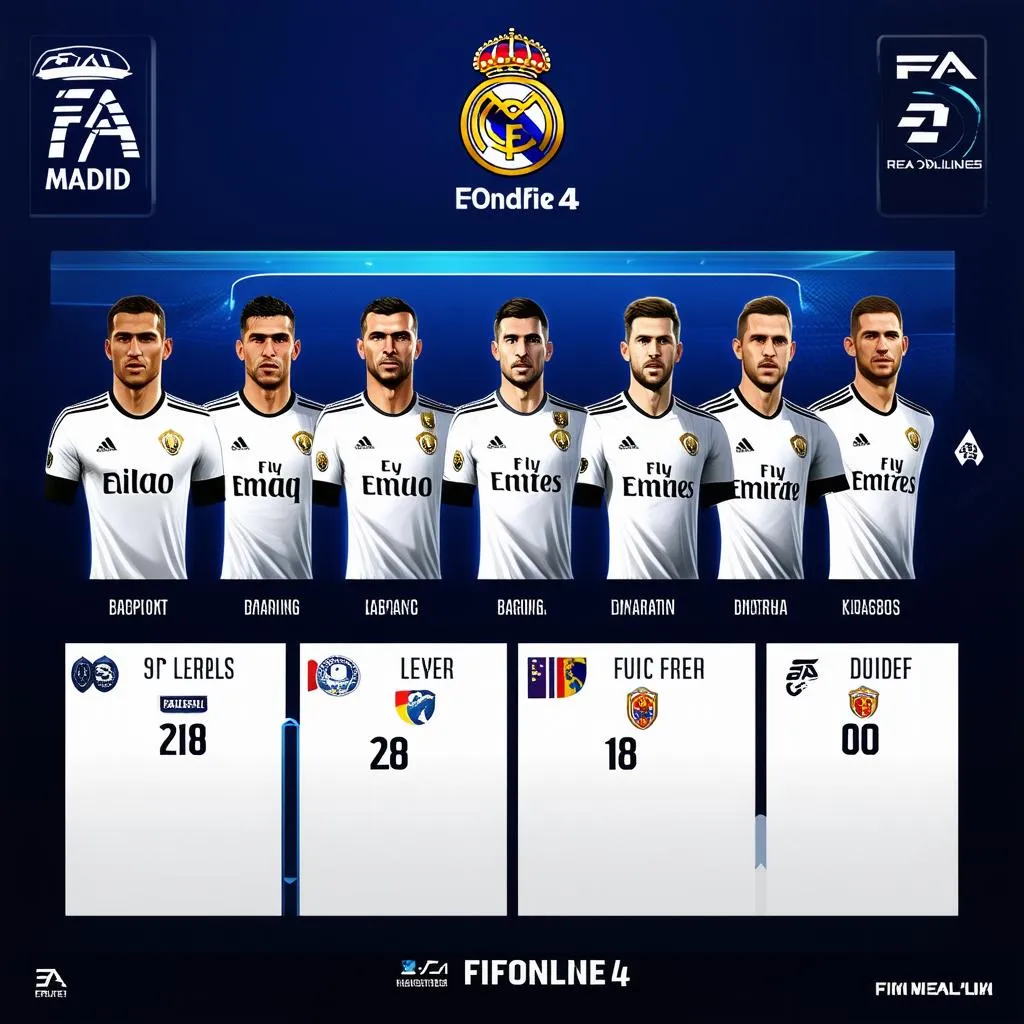 Đội hình Real Madrid FIFA Online 4